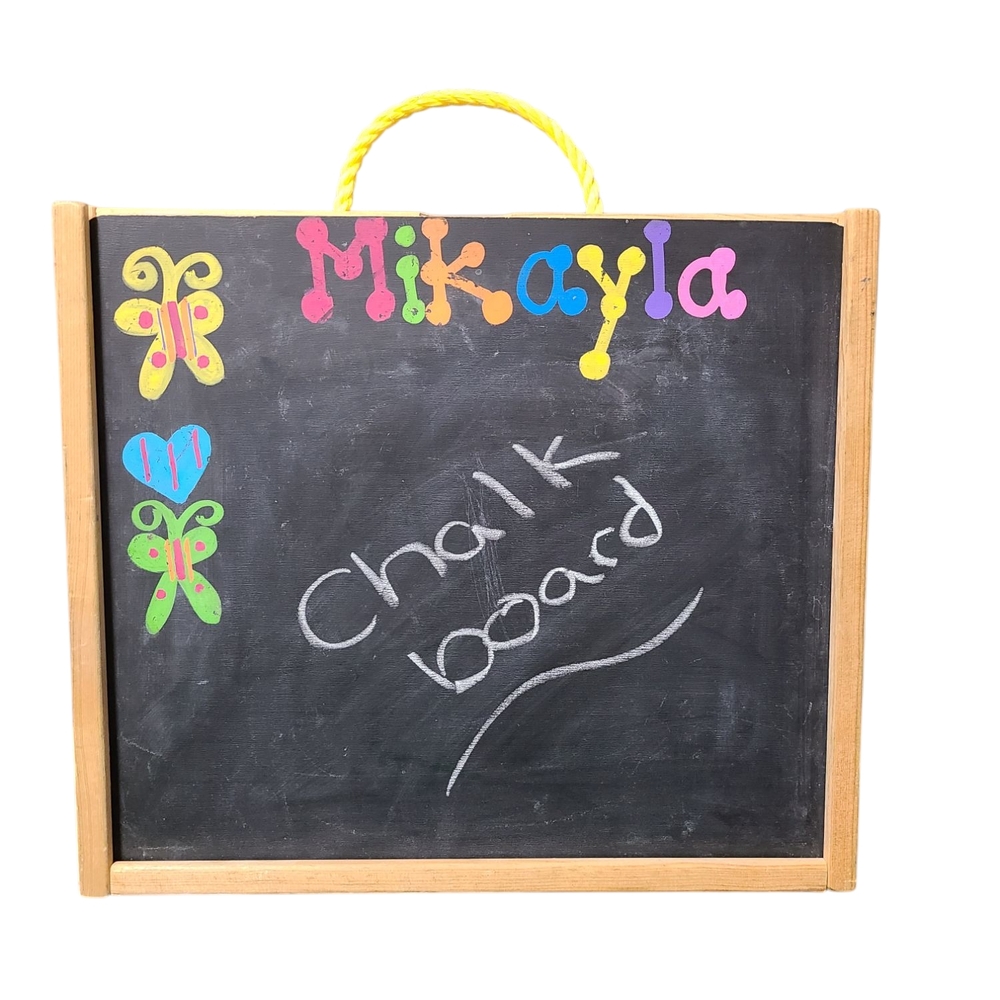 Chalkboard And Whiteboard Double-sided Kids Colorful Butterfly Mikayla Briefcase